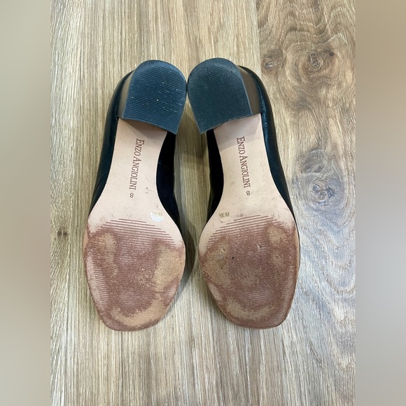 Enzo Angiolini En-Maxie Women’s Black Leather heels Shoes Size 8 - Picture 5 of 7